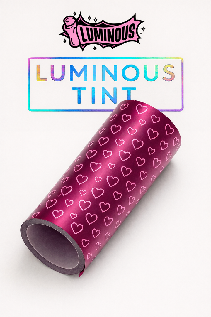 Sakura Pink Heart Chrome Tint