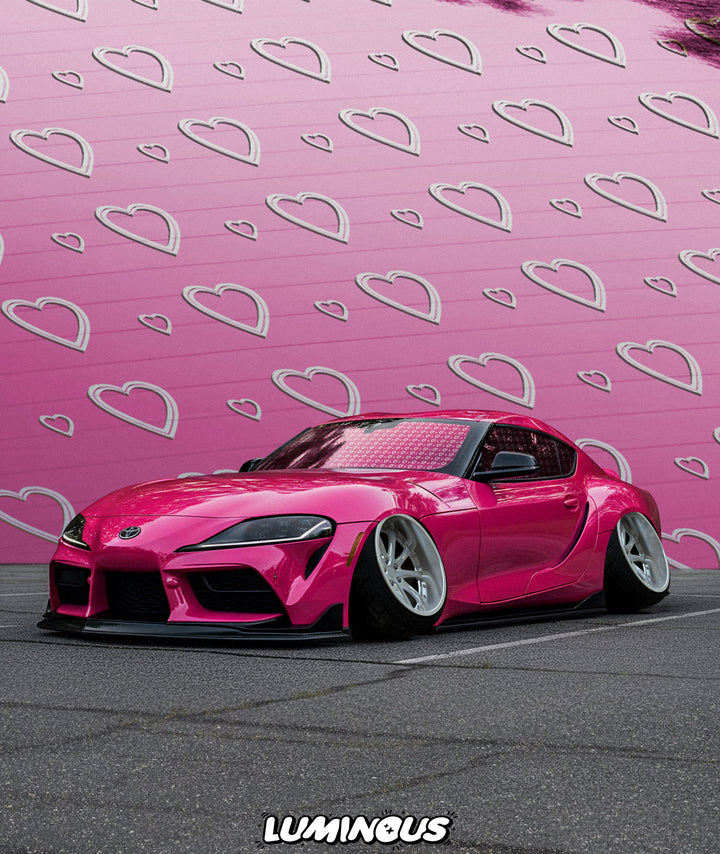 Sakura Pink Heart Chrome Tint