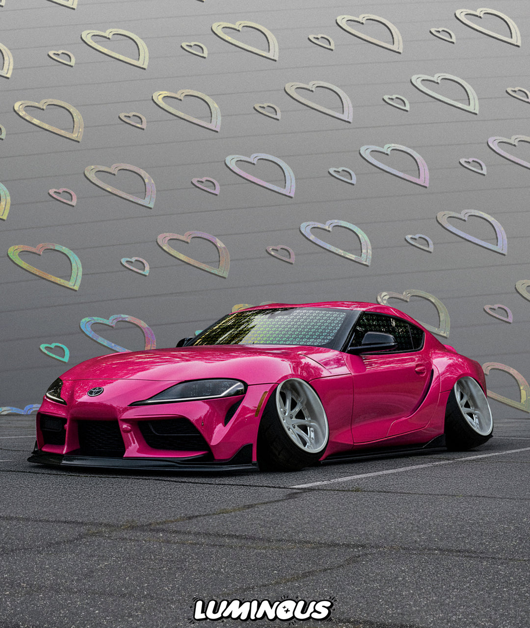 Cupid Hearts Chrome Tint